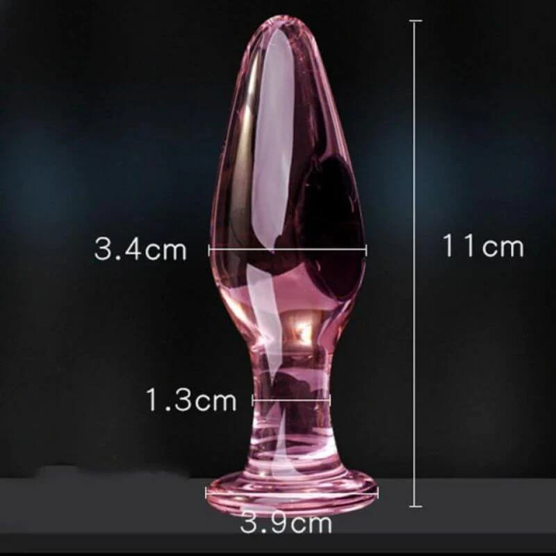 Rosa Analplug Aus Glas - Image 3