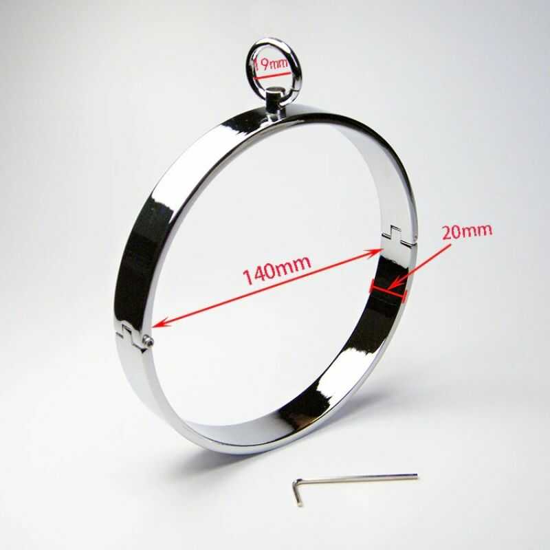 Halsband bdsm flach und metall - Image 5
