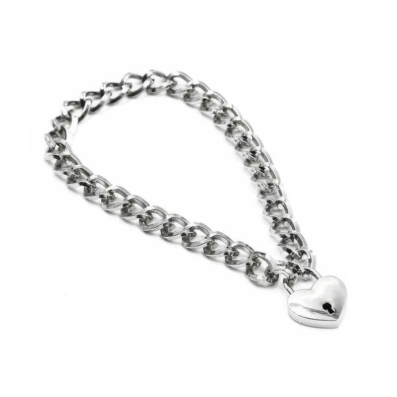 Bdsm Halsband Vorhängeschlosskette - Image 2