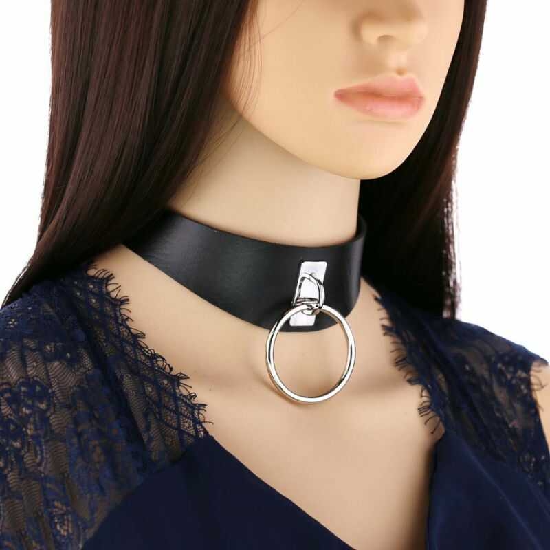Bdsm Halsband mit Ring - Image 3