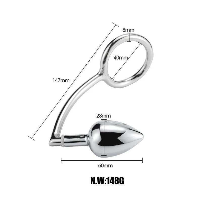 Cockring - konischer Analplug für Keuschheit - Image 4