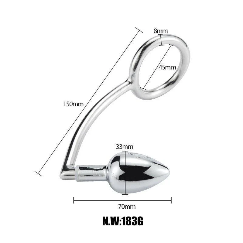 Cockring - konischer Analplug für Keuschheit - Image 5