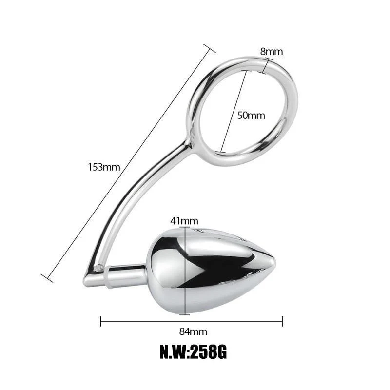 Cockring - konischer Analplug für Keuschheit - Image 6