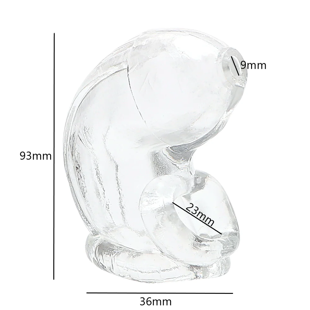 Keuschheitskäfig aus Silikon  Délice Transparent - Image 3