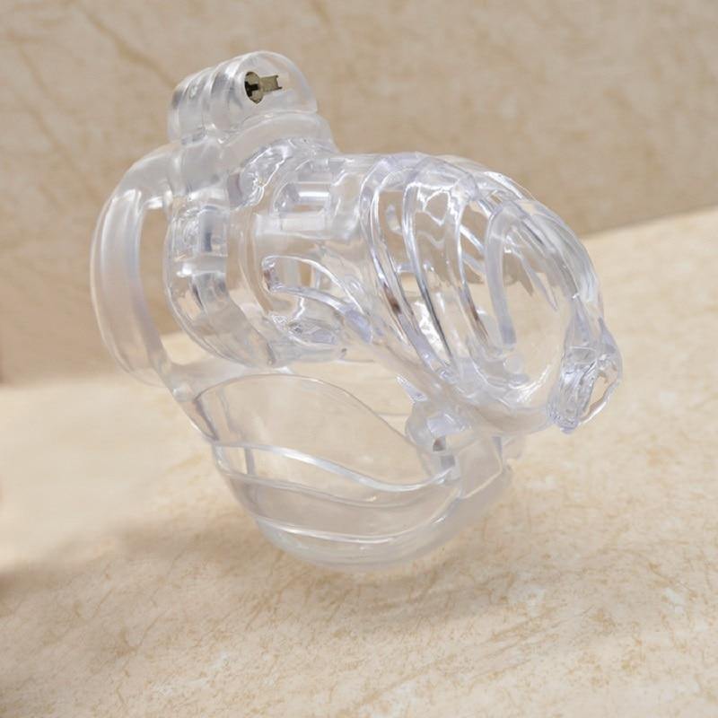 E-stim Keuschheitskäfig Mann - GBX Transparent - Image 4