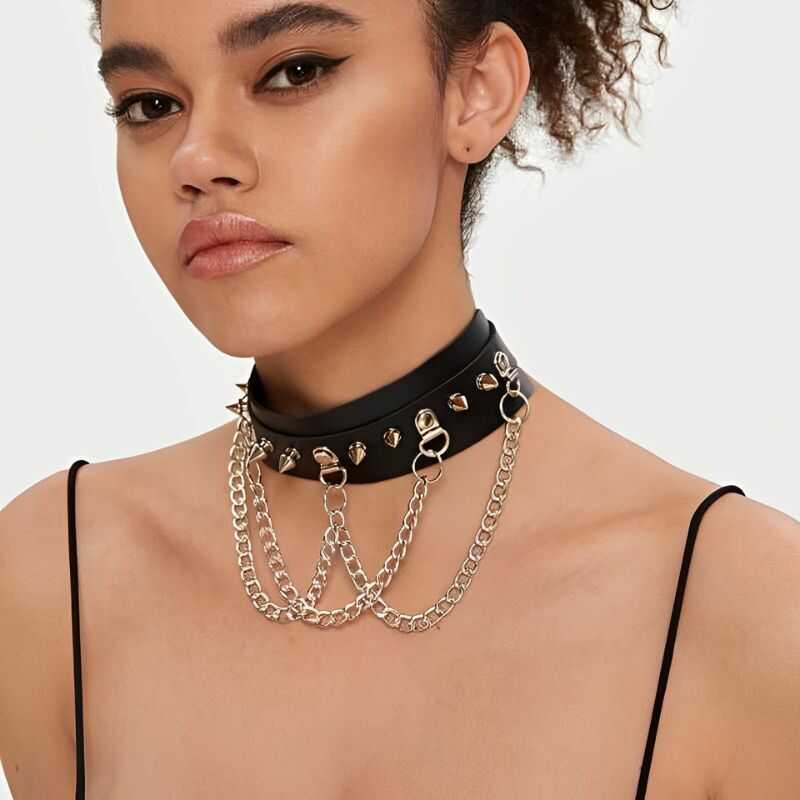 Gotische Ketten Halsband - Image 3