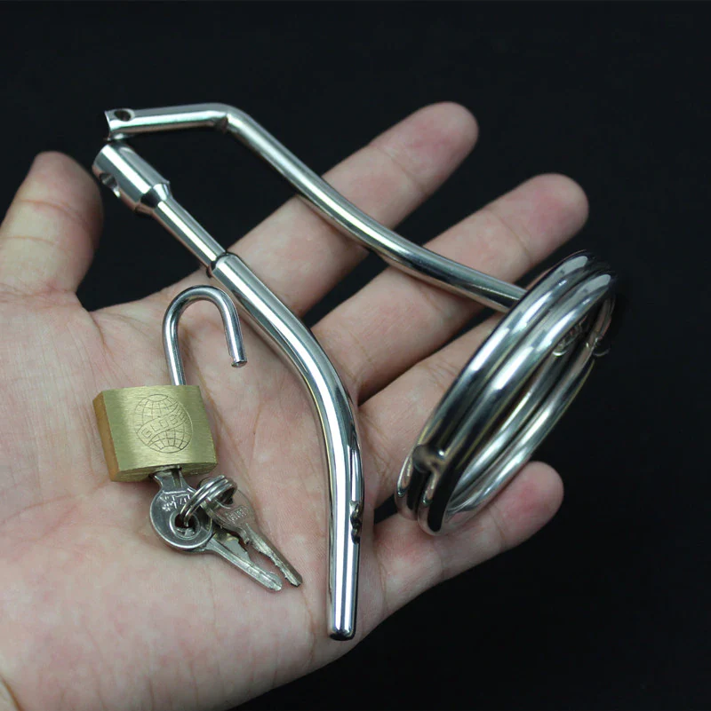 Harnröhrenkeuschheitskäfig Metall Höllenkurve - Image 3