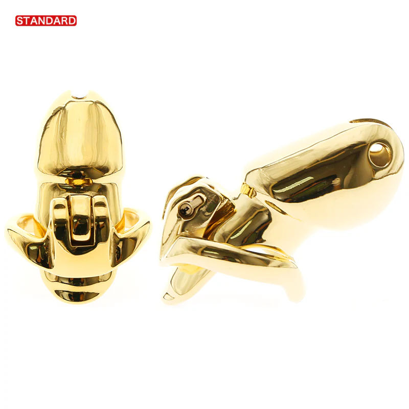 HT V3 Gold Metall-Keuschheits-Käfig - 5 Modelle - Image 13