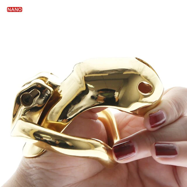 HT V3 Gold Metall-Keuschheits-Käfig - 5 Modelle - Image 4