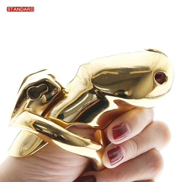 HT V3 Gold Metall-Keuschheits-Käfig - 5 Modelle - Image 6