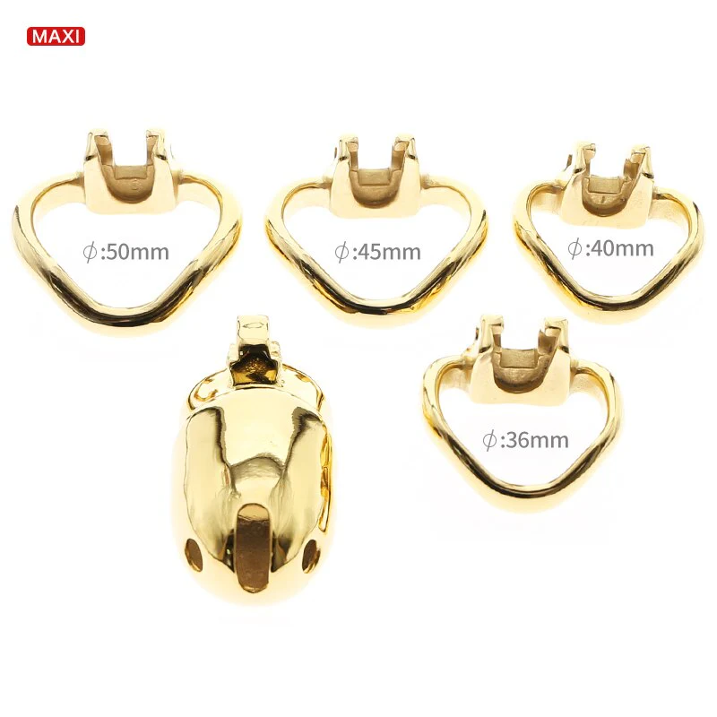 HT V3 Gold Metall-Keuschheits-Käfig - 5 Modelle - Image 8