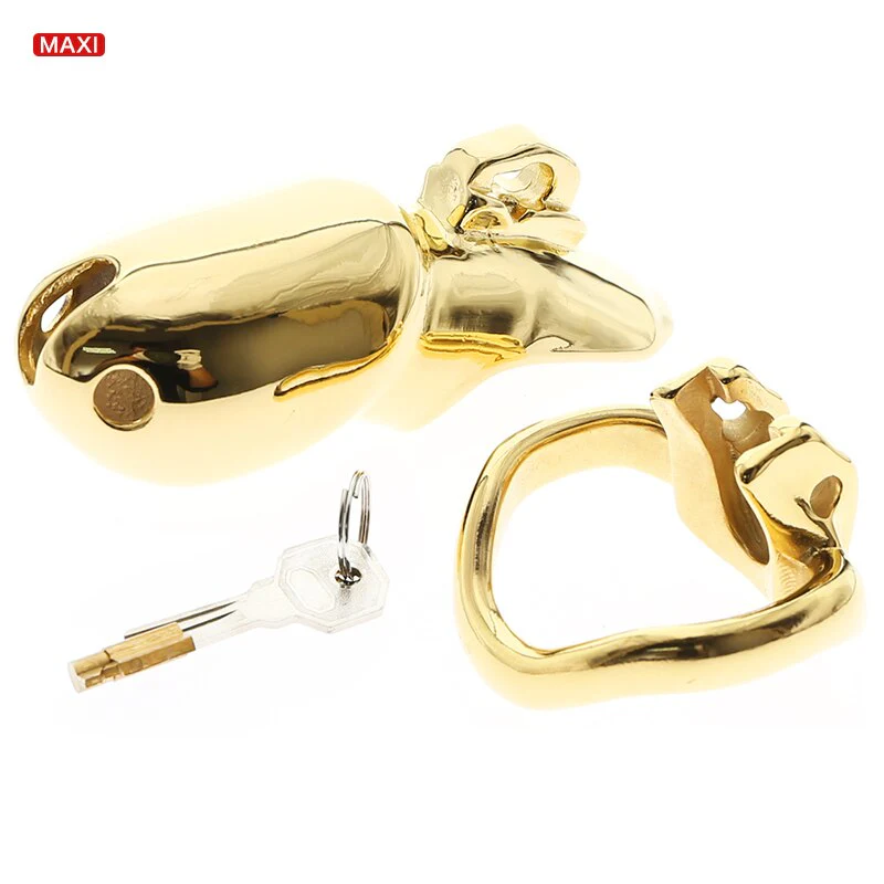 HT V3 Gold Metall-Keuschheits-Käfig - 5 Modelle - Image 9