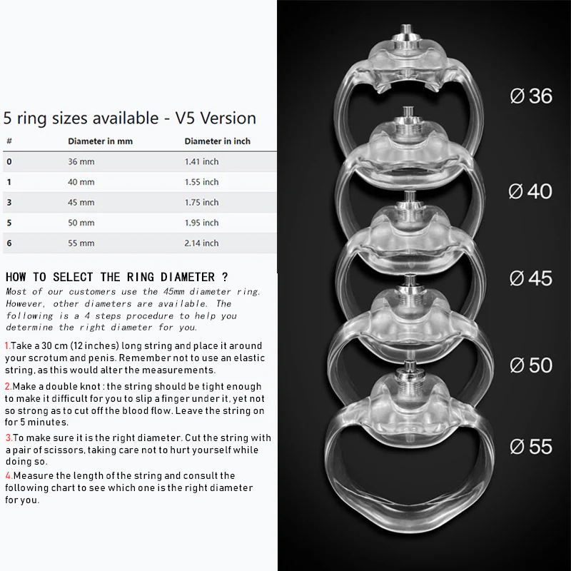 HT V5 Click&Lock Harz Keuschheitskäfig - Image 18