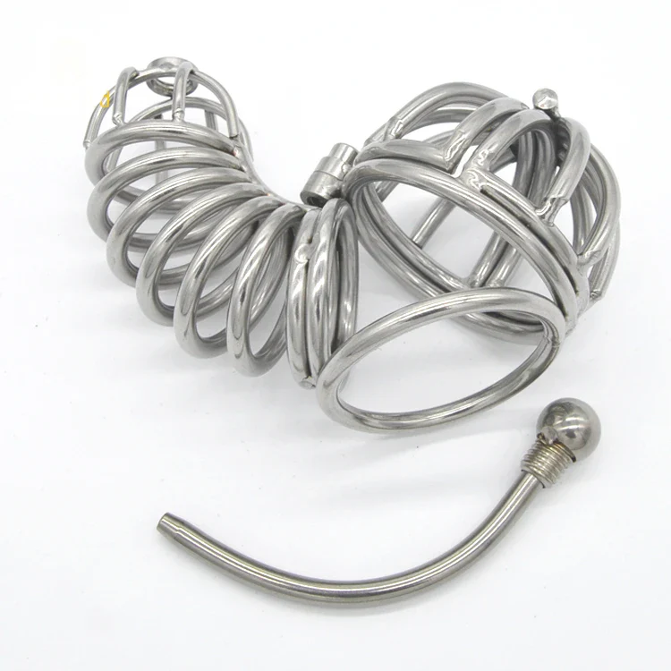 Integraler Keuschheitskäfig Aus Metall Und Harnröhrenstab A072 - Image 3