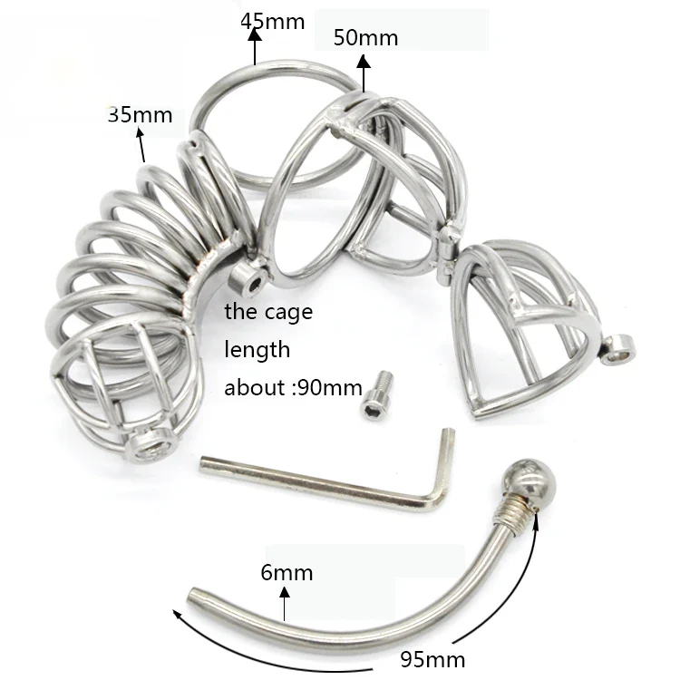 Integraler Keuschheitskäfig Aus Metall Und Harnröhrenstab A072 - Image 4