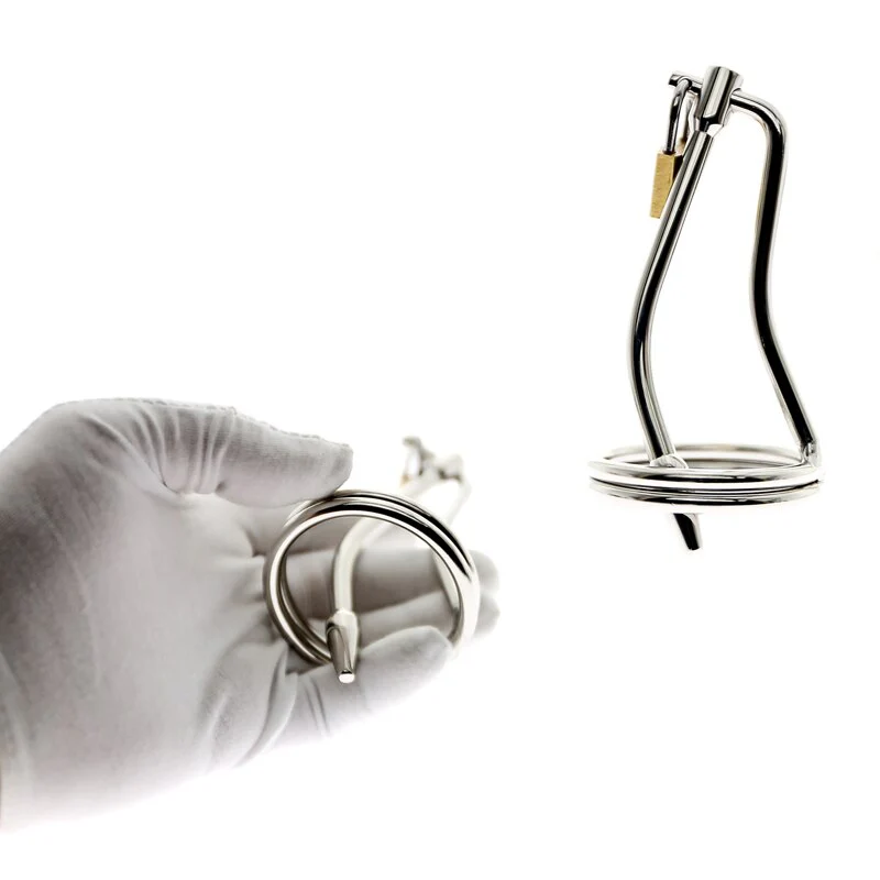 Keuschheits-Urethra-Plug mit Vorhängeschloss - Image 3