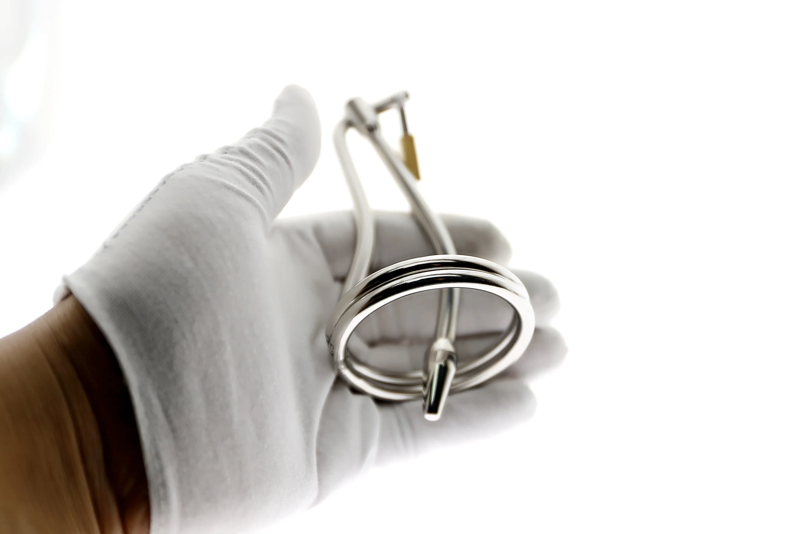 Keuschheits-Urethra-Plug mit Vorhängeschloss - Image 4