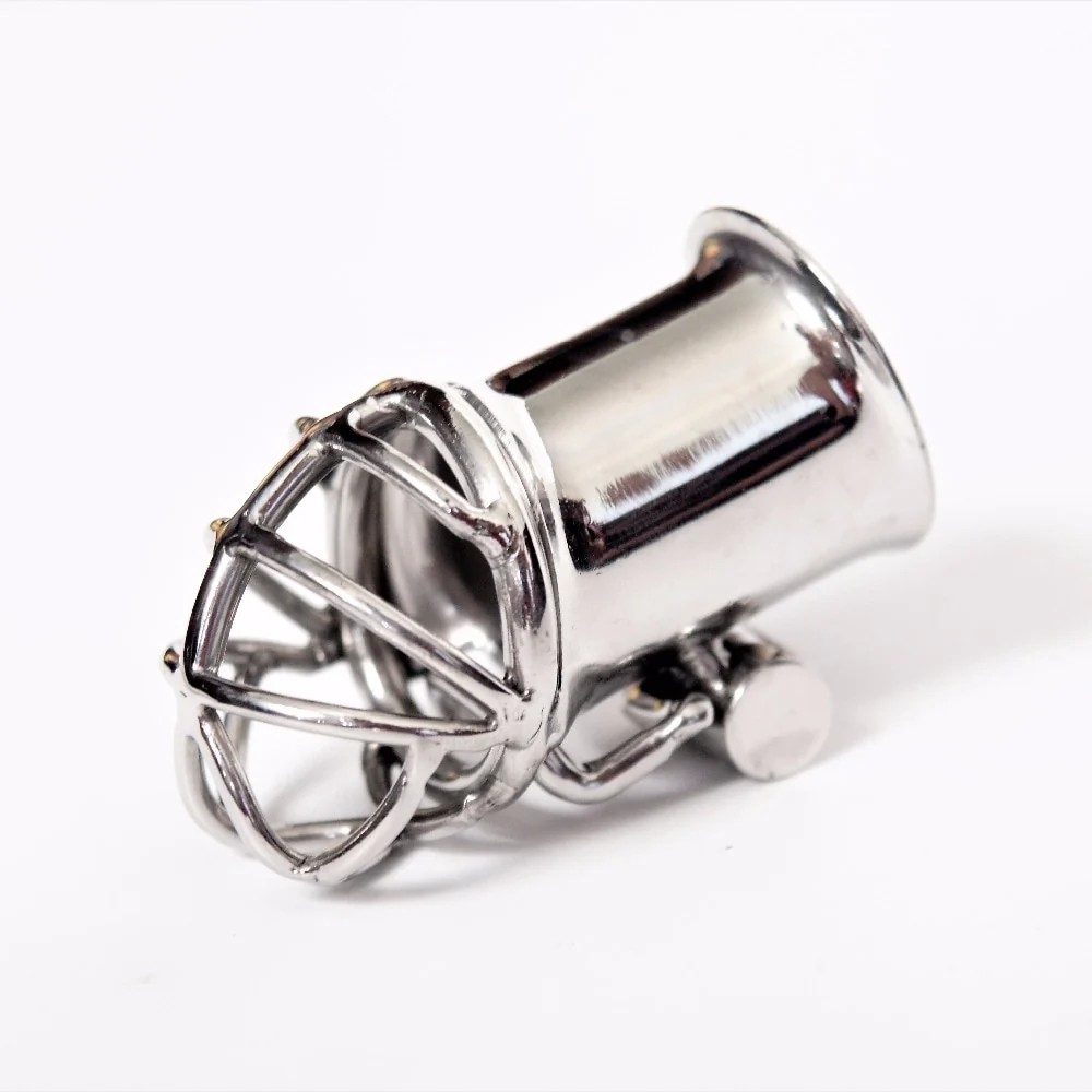Keuschheitskäfig aus Metall für Frenum-Piercing Rohr 28,5mm S082 - Image 2