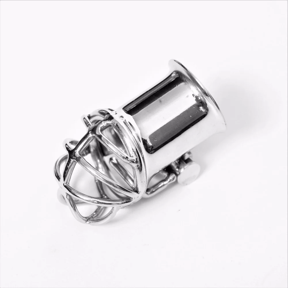 Keuschheitskäfig aus Metall für Frenum-Piercing Rohr 28,5mm S082 - Image 4