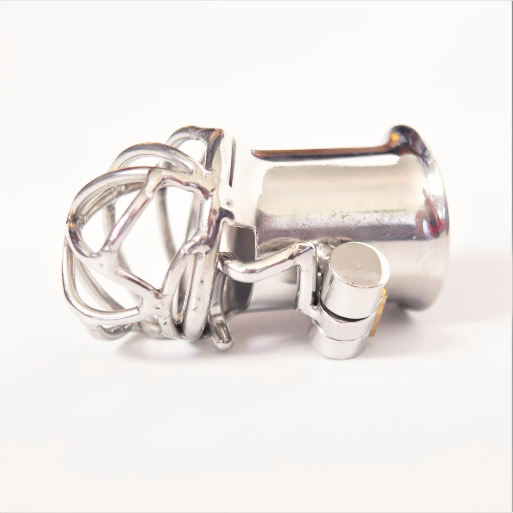 Keuschheitskäfig aus Metall für Frenum-Piercing Rohr 28,5mm S082 - Image 5