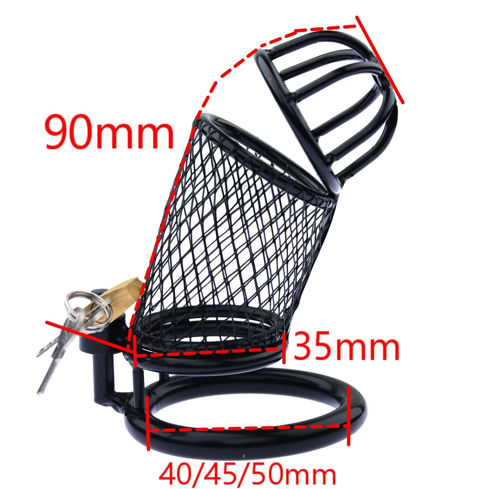 Keuschheitskäfig Für Männer Metall Le Filet - Image 2