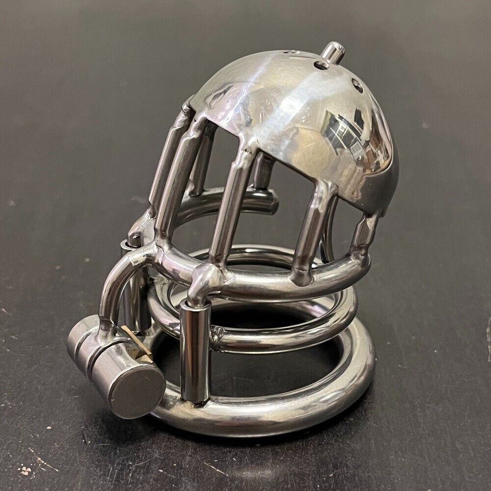 Keuschheitskäfig aus Metall für PA-Piercing - A400-1 - Image 3