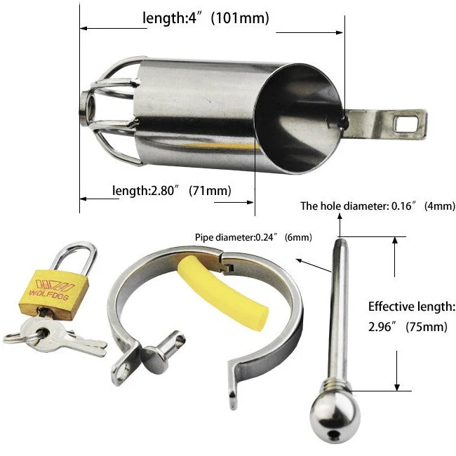 Keuschheitskäfig Aus Metall Harnröhre Longcock - Image 2