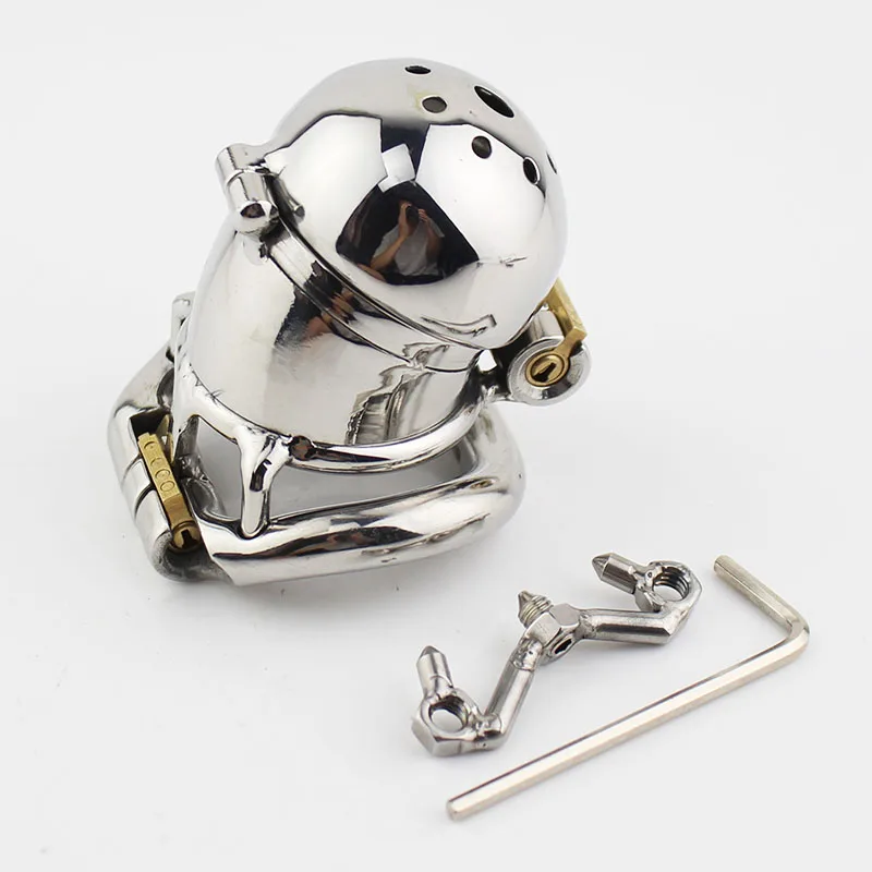 Keuschheitskäfig Aus Metall Herren Doppelverschluss - Image 6