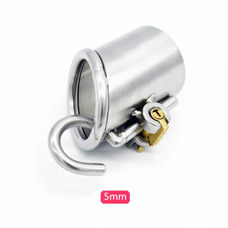 Keuschheitskäfig aus Metall mit Harnröhrenplug für PA Piercing Rohr 33mm A213 - Image 7
