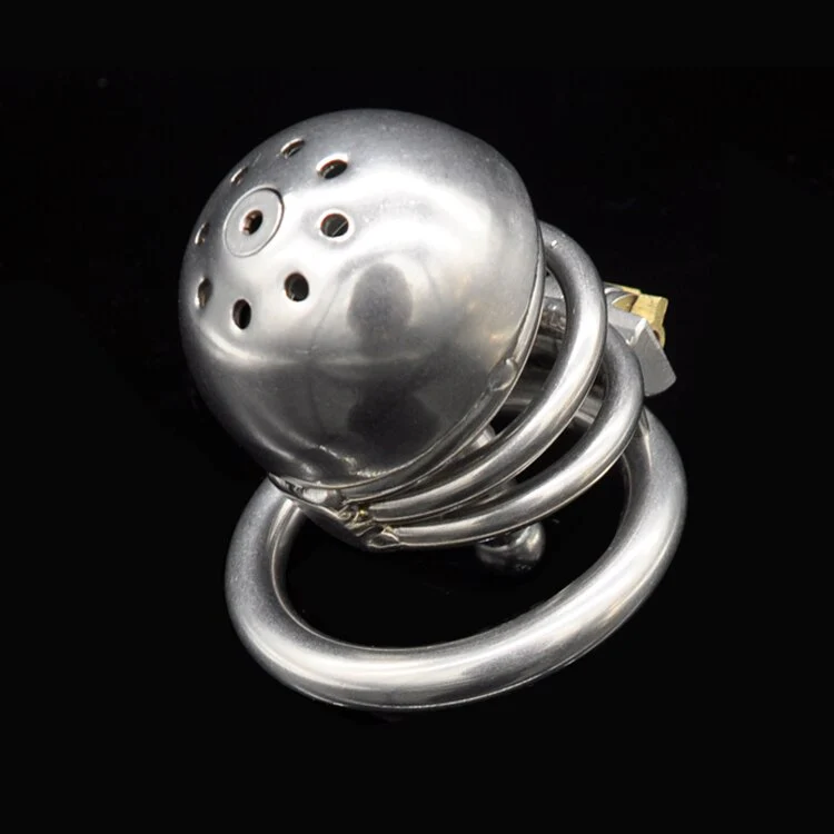Keuschheitskäfig aus Metall mit Harnröhrenstab A219 - Image 3