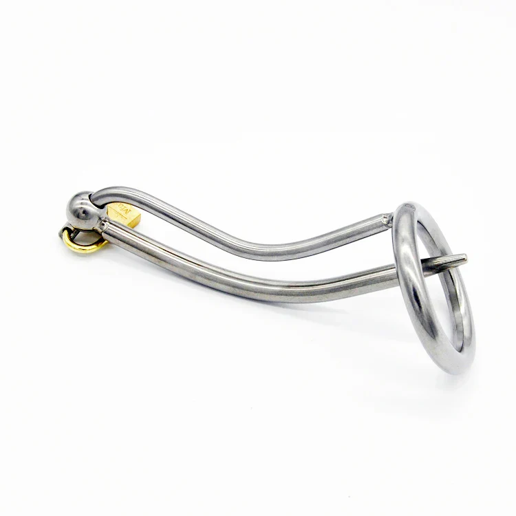 Keuschheitskäfig aus Metall mit langem Harnröhrenstab A059 - Image 3
