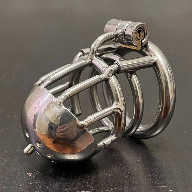 Keuschheitskäfig aus Metall mit PA Hook 4mm