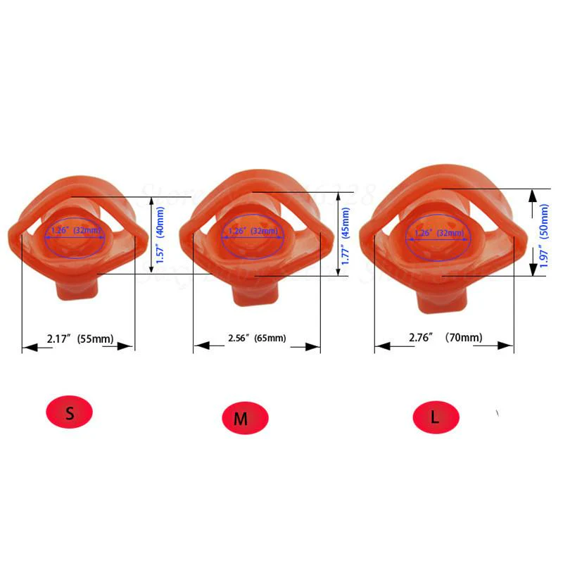 Keuschheitskäfig aus Silikon  Das rote Gehäuse - Image 3