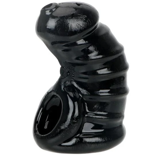 Keuschheitskäfig aus Silikon  Das schwarze Kondom