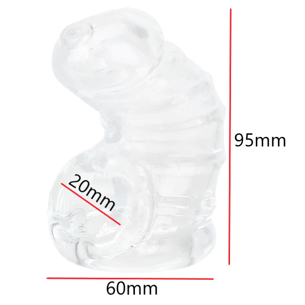 Keuschheitskäfig aus Silikon  Das transparente Kondom - Image 2