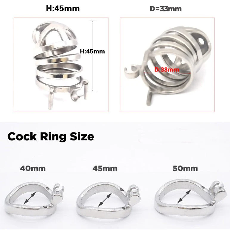 Keuschheitskäfig Für Männer Metall Little Smile Xl - Image 2