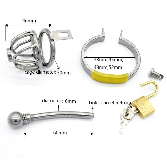 Harnröhrenkeuschheitskäfig Metall Jail S - Image 2