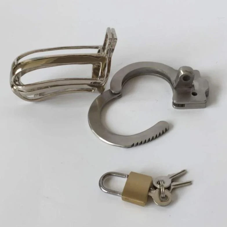 Keuschheitskäfig Für Männer Metall Handschellen - Image 4