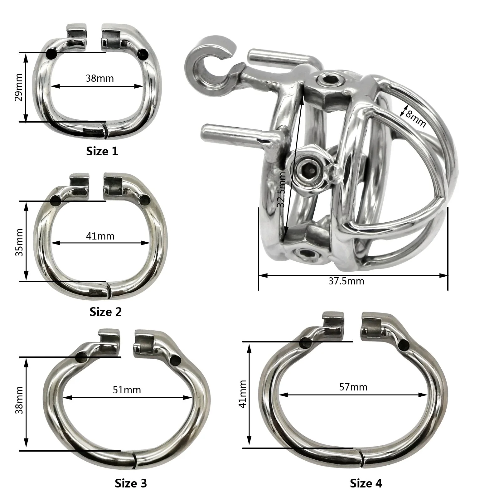 Keuschheitskäfig Aus Metall Schraube Letzter Atemzug - Image 2