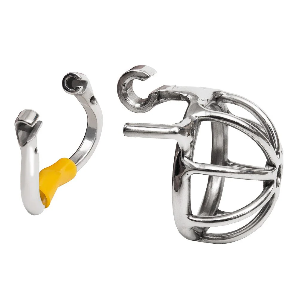 Kurzer Keuschheitskäfig Metall Minikiss - Image 2
