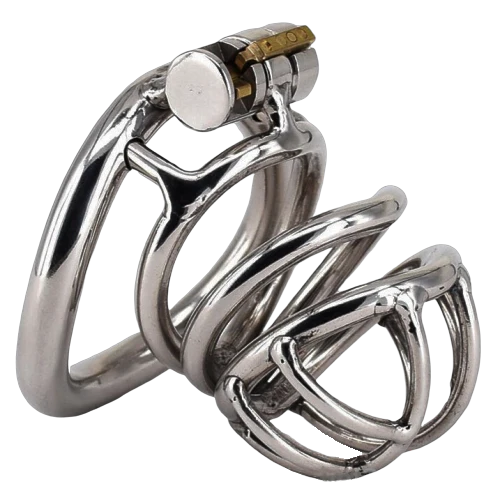 Kurzer Keuschheitskäfig Metall Villandry M