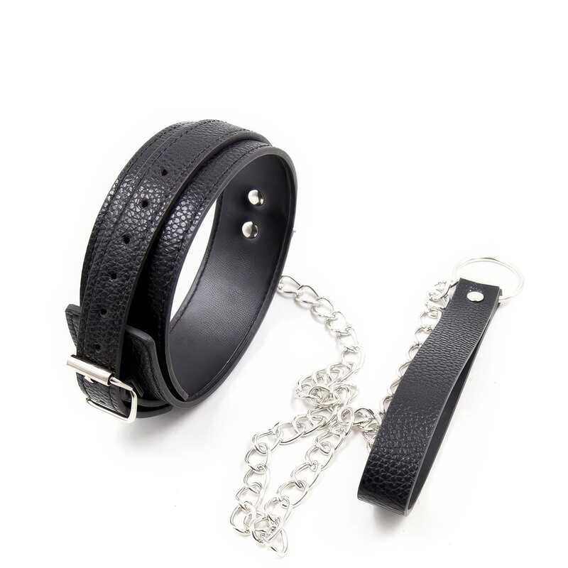 Leder bdsm leine halsband