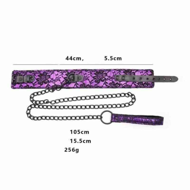 Lila Leinen halsband bdsm - Image 3