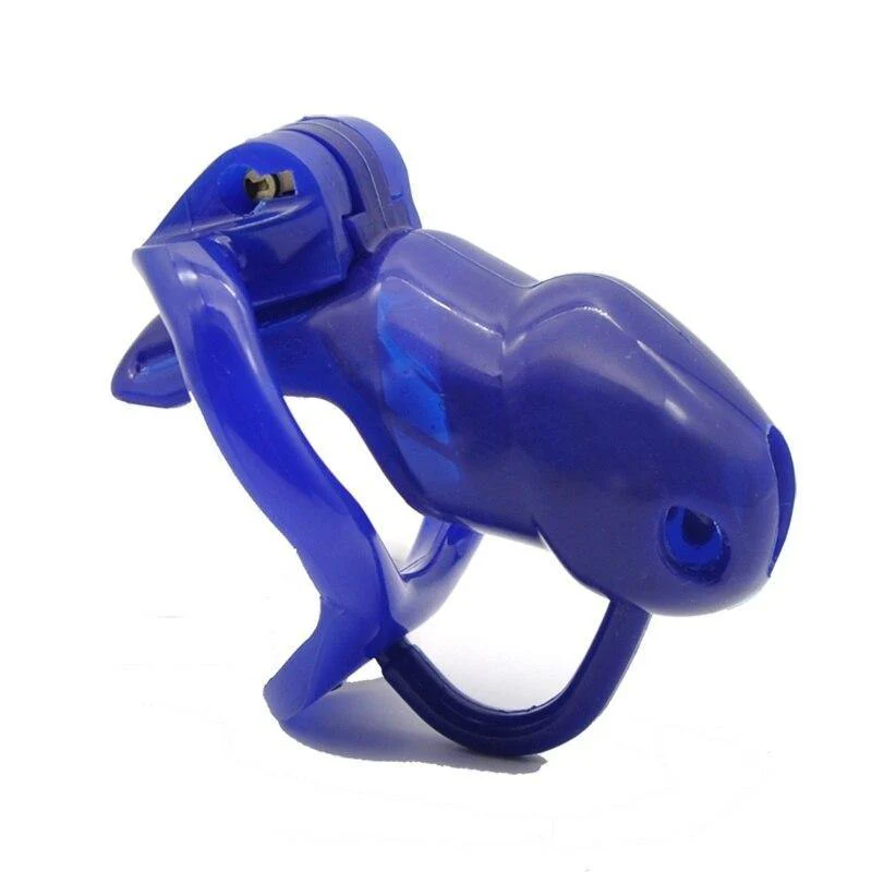 Männlicher Keuschheitskäfig GB 3000 Blue mit Hodenseparator - Image 2