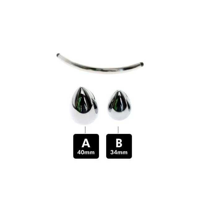 Metall-Analplug mit Doppelkopf - Keuschheitszubehör - Image 11