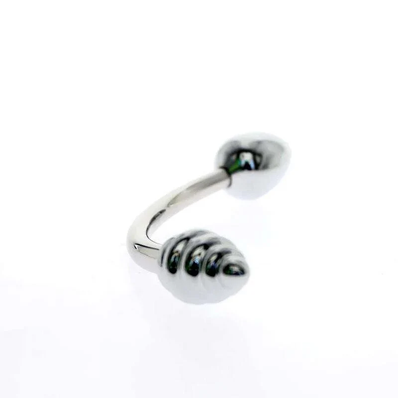 Metall-Analplug mit Doppelkopf - Keuschheitszubehör - Image 3