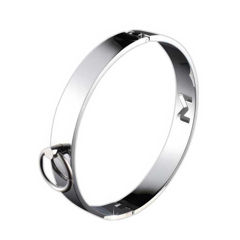 Metall bdsm halsband + Leine - Image 3