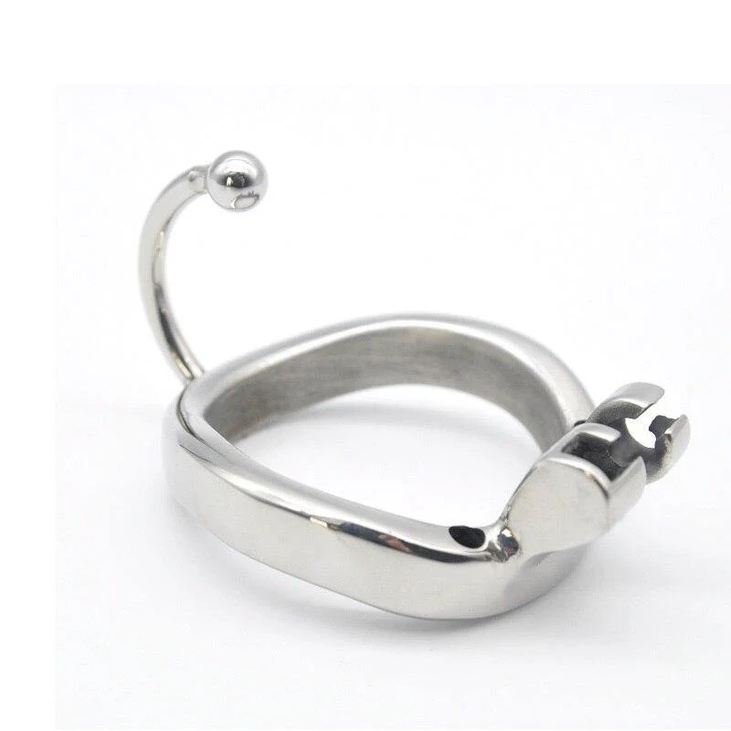 Metall-Keuschheitskäfig mit Hodenseparator - Teufelsgefängnis S - Image 3