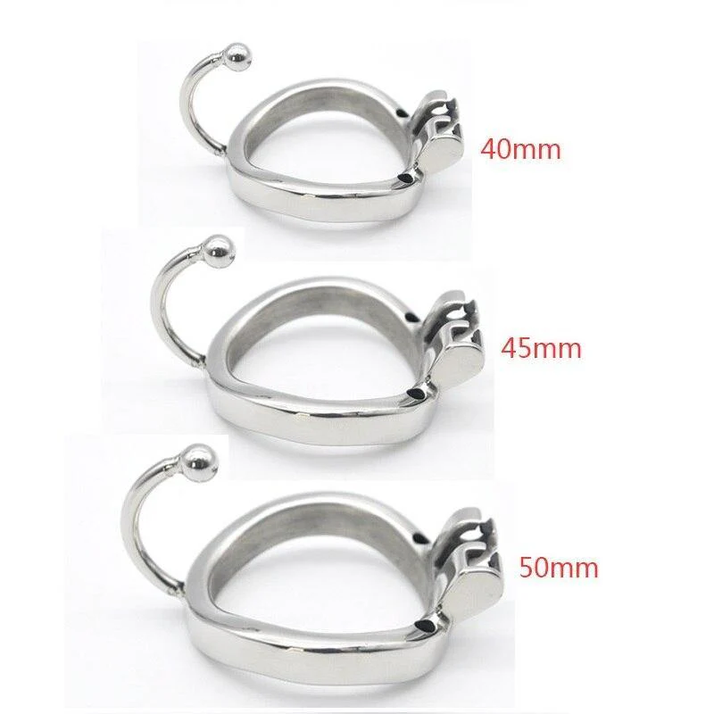 Metall-Keuschheitskäfig mit Hodenseparator - Teufelsgefängnis S - Image 4