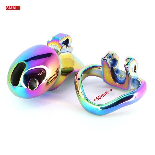 Metall keuschheitskäfig Rainbow HT V3 Small - Image 5